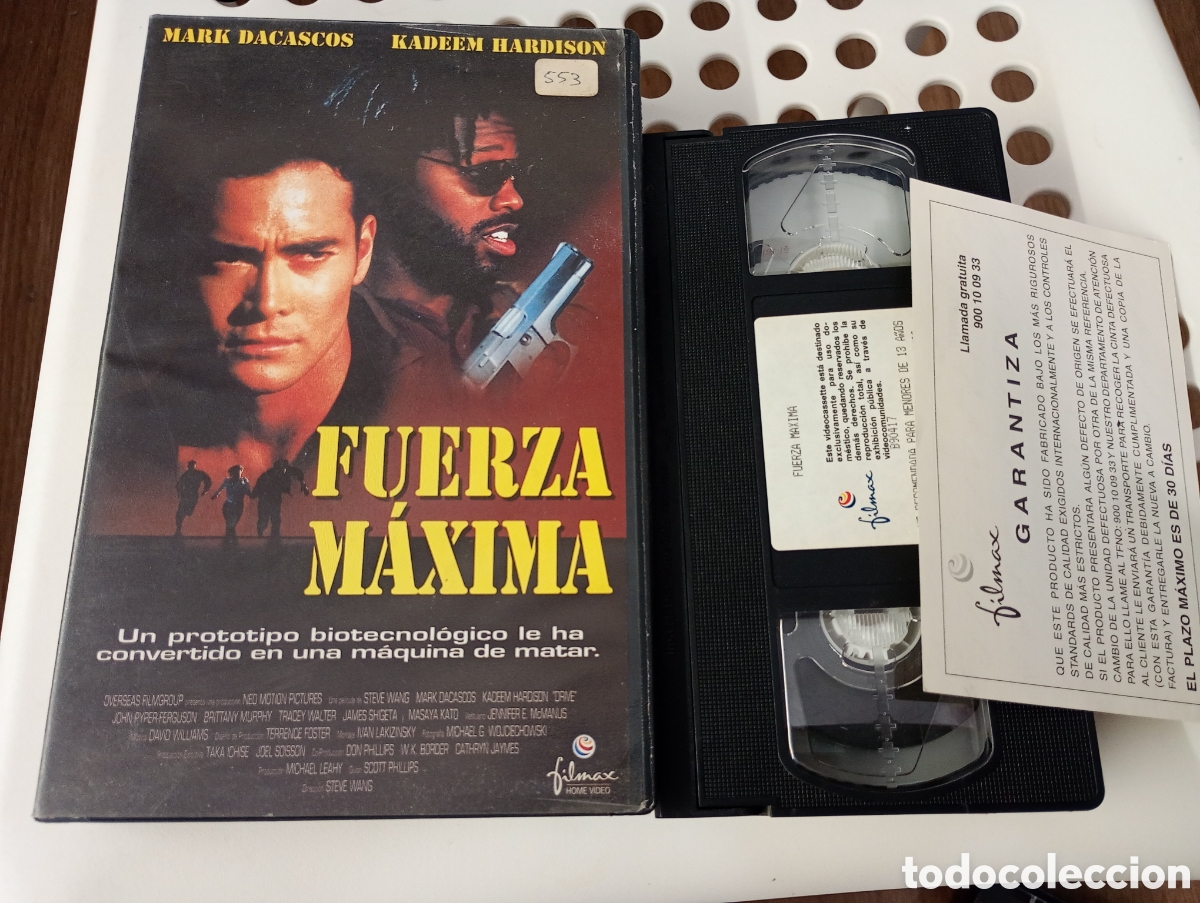 Cine: Fuerza m&aacute;xima vhs Mark Dacascos caja grande