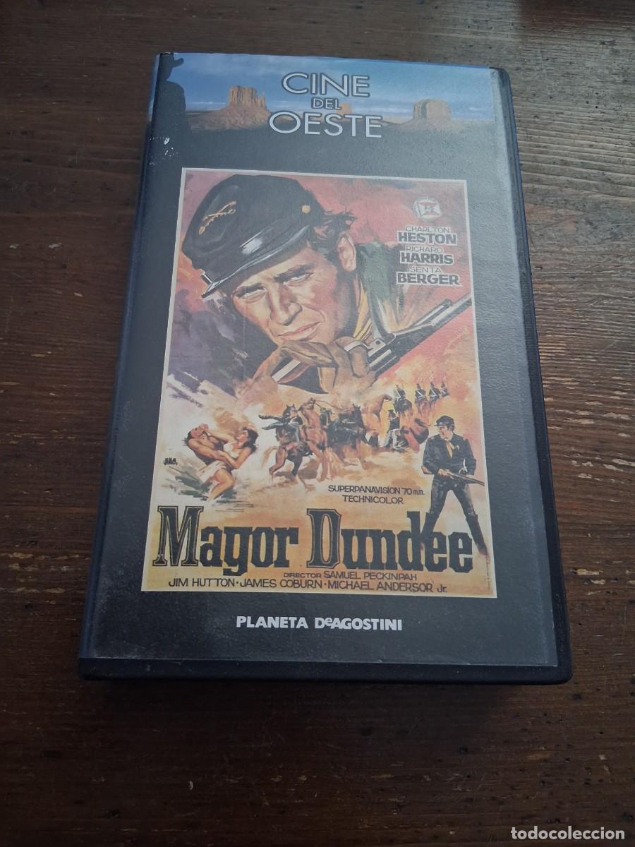 Cine: Pel&iacute;cula cinta de video vhs cine del oeste Mayor Dundee Charlton Heston Ruchard Harris senta berger