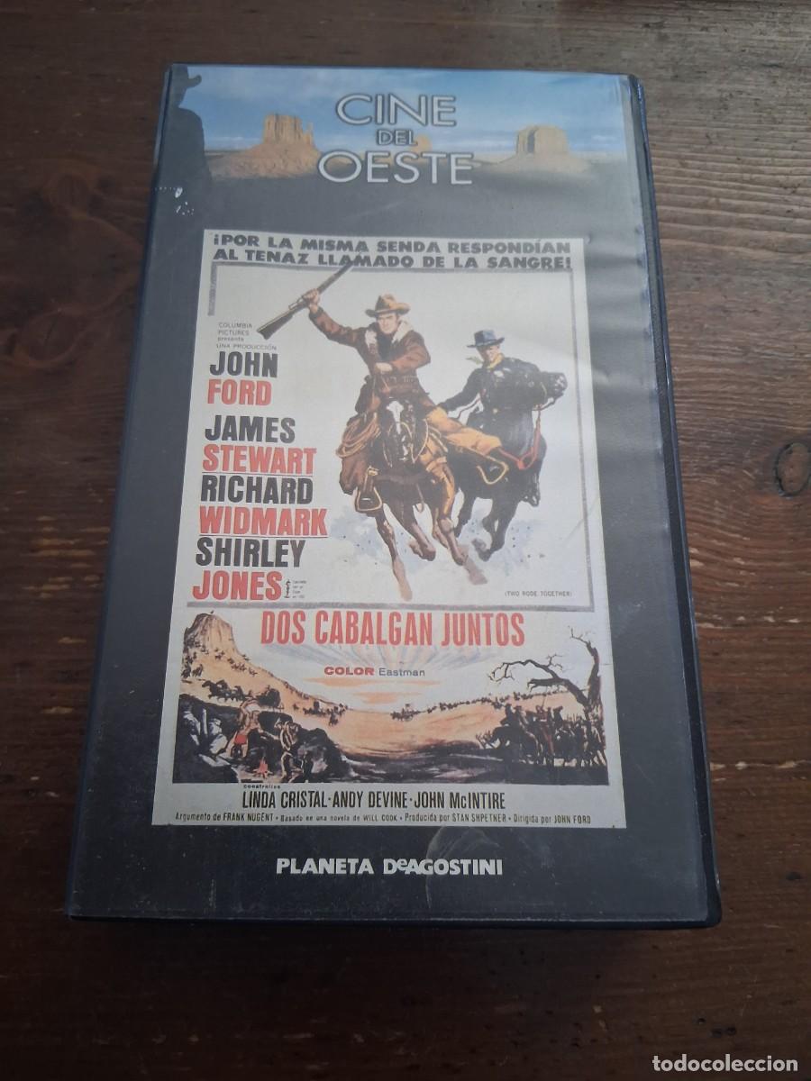 Cine: Pel&iacute;cula cinta de video vhs cine del oeste Dos cabalgan juntos John Ford James Stewart