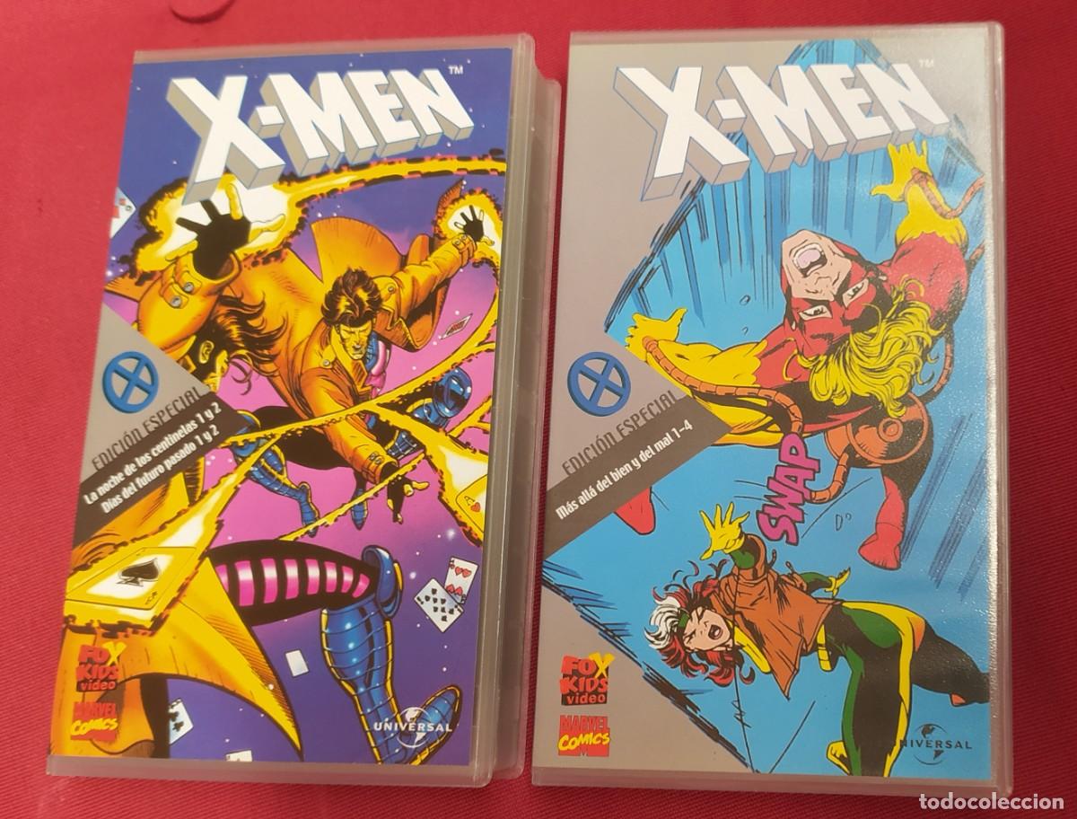 Cine: VHS lote 2 videos X-men 1992. 8 episodios de la serie de dibujos animados de los noventa