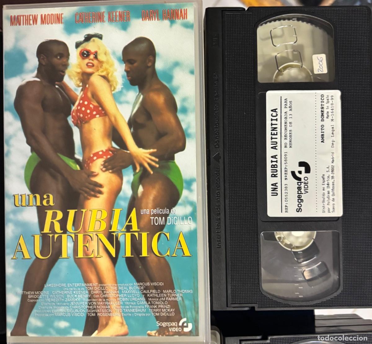 Cine: Una rubia aut&eacute;ntica (Pelicula VHS)