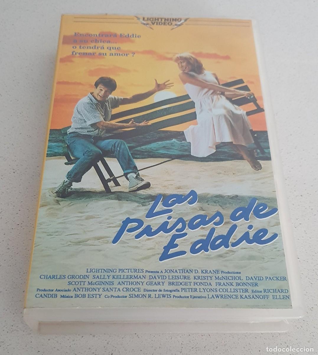 Cine: Pel&iacute;cula Vhs Las Prisas de Eddie. Editada por Lightning Video en 1989. Videoclub alquiler.