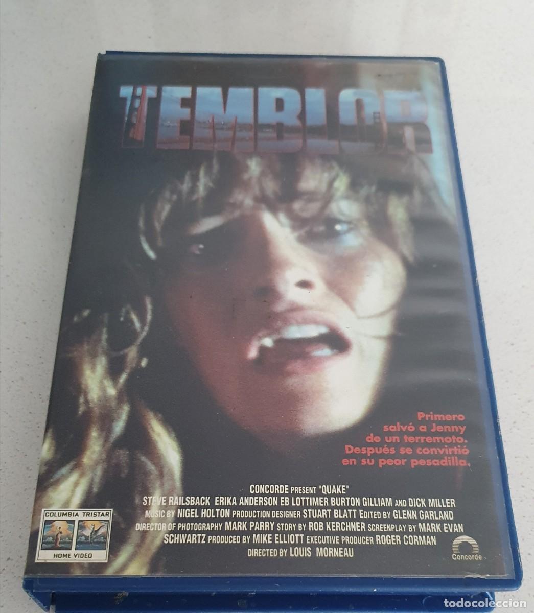 Cine: Pel&iacute;cula Vhs Temblor. Editada por Columbia Tristar Home V&iacute;deo en 1993. Videoclub alquiler.