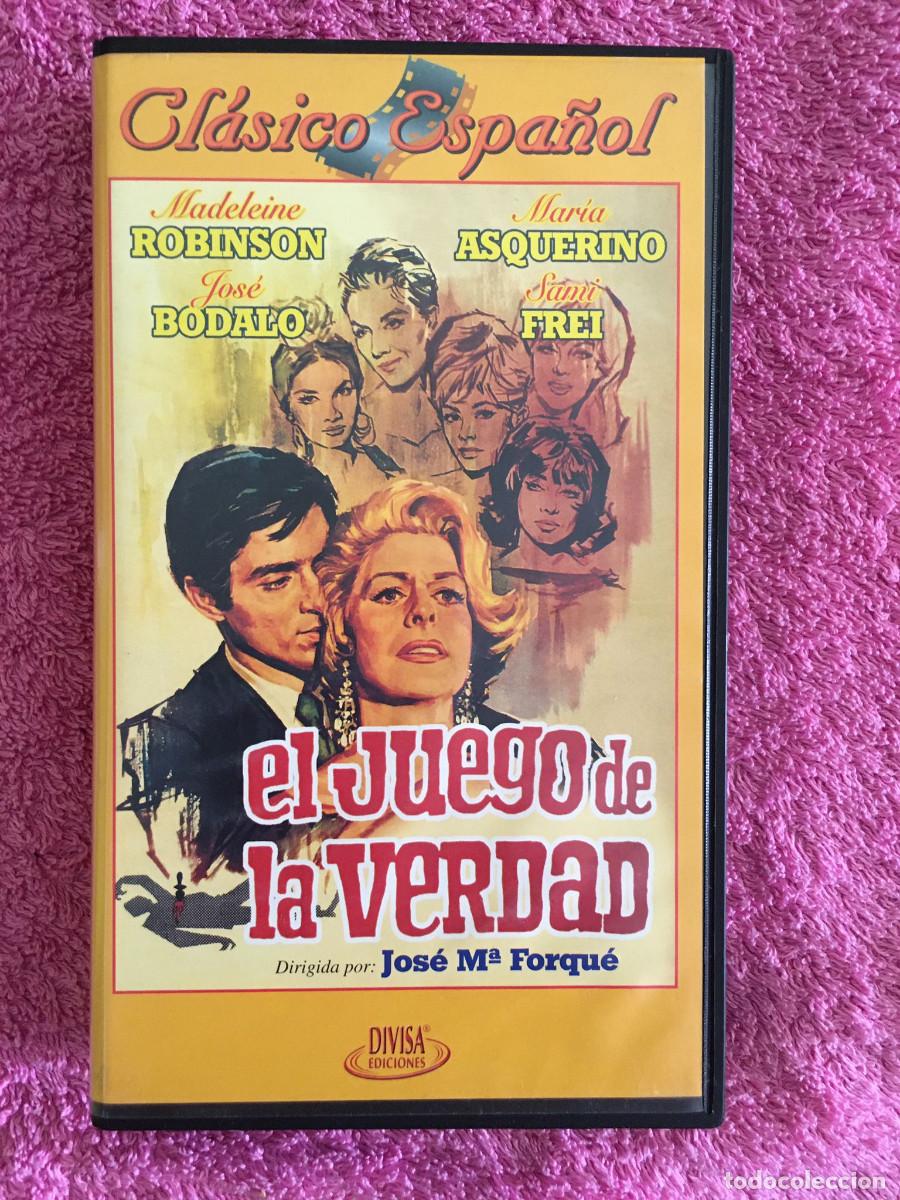 Cine: EL JUEGO DE LA VERDAD (1963) VHS JOS&Eacute; MAR&Iacute;A FORQU&Eacute; FANTATERROR JOS&Eacute; B&Oacute;DALO MAR&Iacute;A ASQUERINO