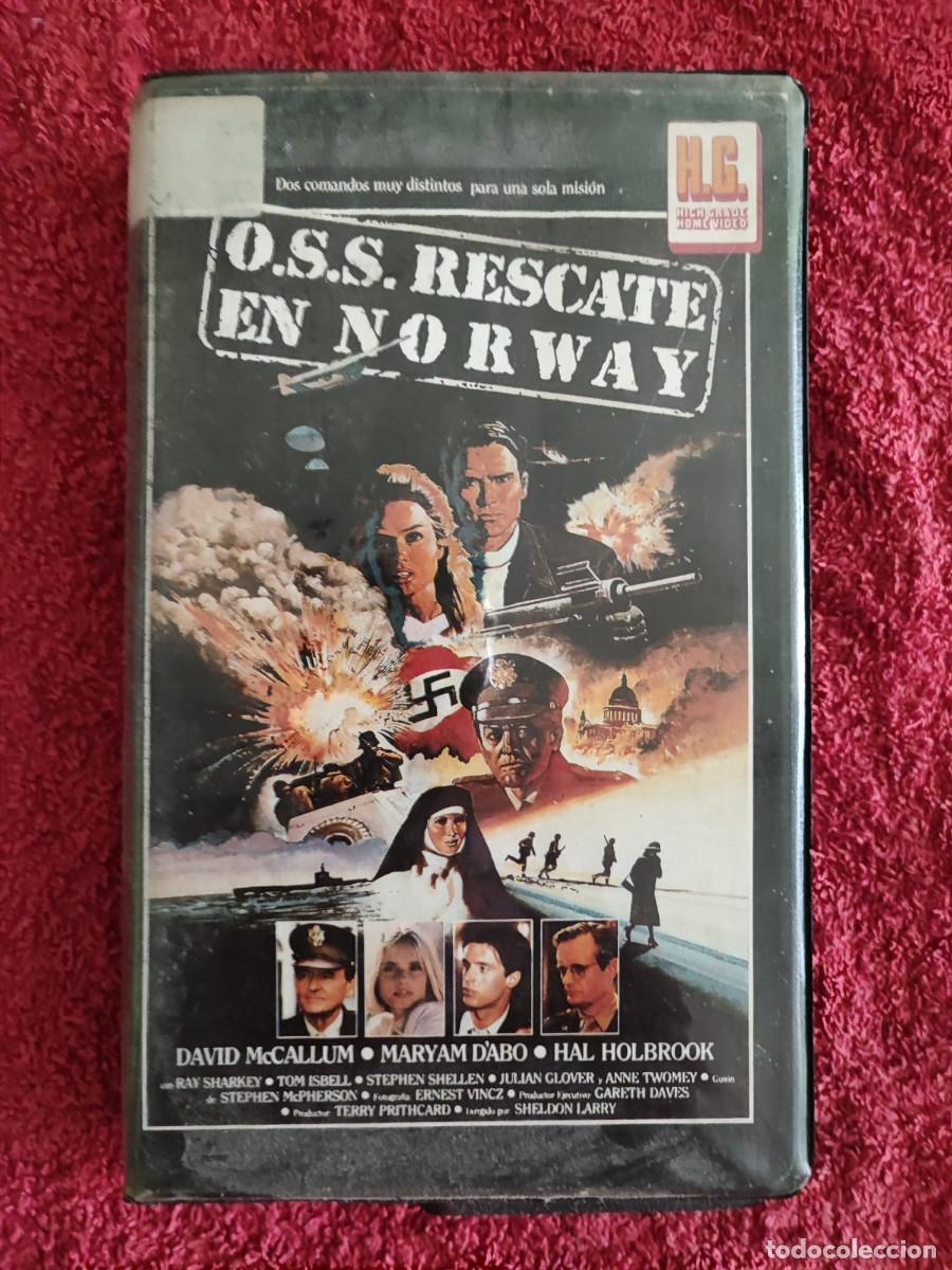 Cine: OSS RESCATE EN NORWAY (1985) VHS 1&ordf; EDICI&Oacute;N HAL HOLBROOK DAVID McCALLUM