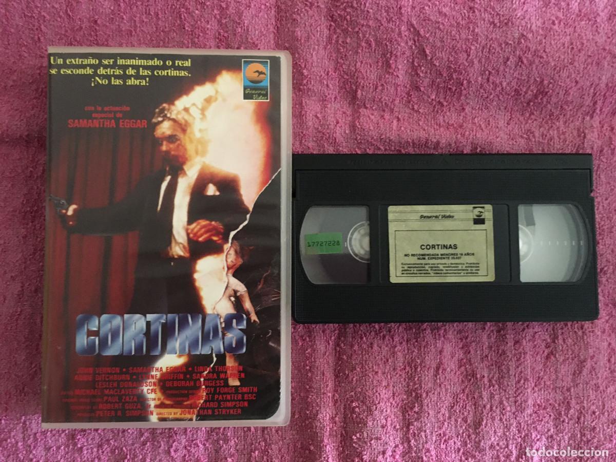 Cine: CORTINAS (1983) VHS TERROR 1&ordf; EDICI&Oacute;N GENERAL VIDEO SAMANTHA EGGAR JOHN VERNON