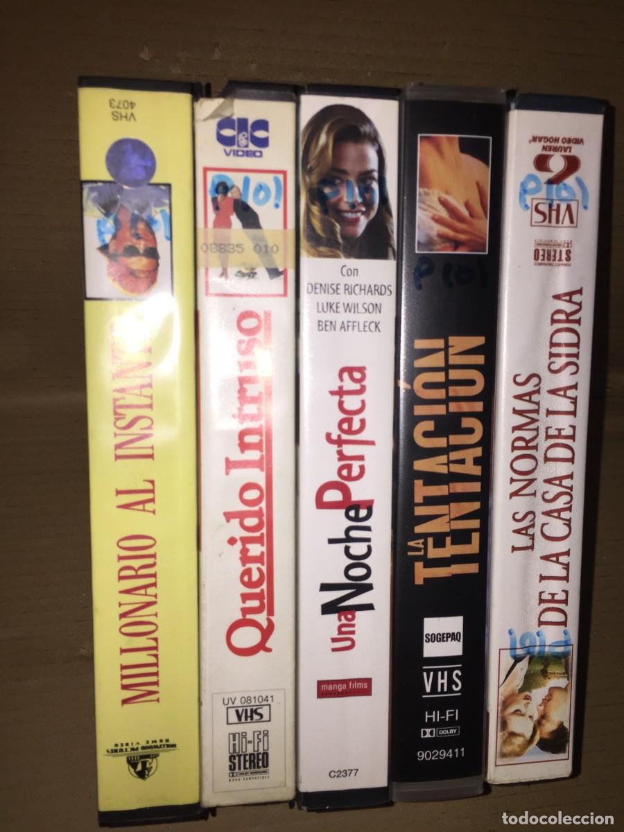 Cine: Vhs pack n&ordm; 101 Millonario al instante - Querido Intruso - Noche perfecta - La tentacion - Las norm
