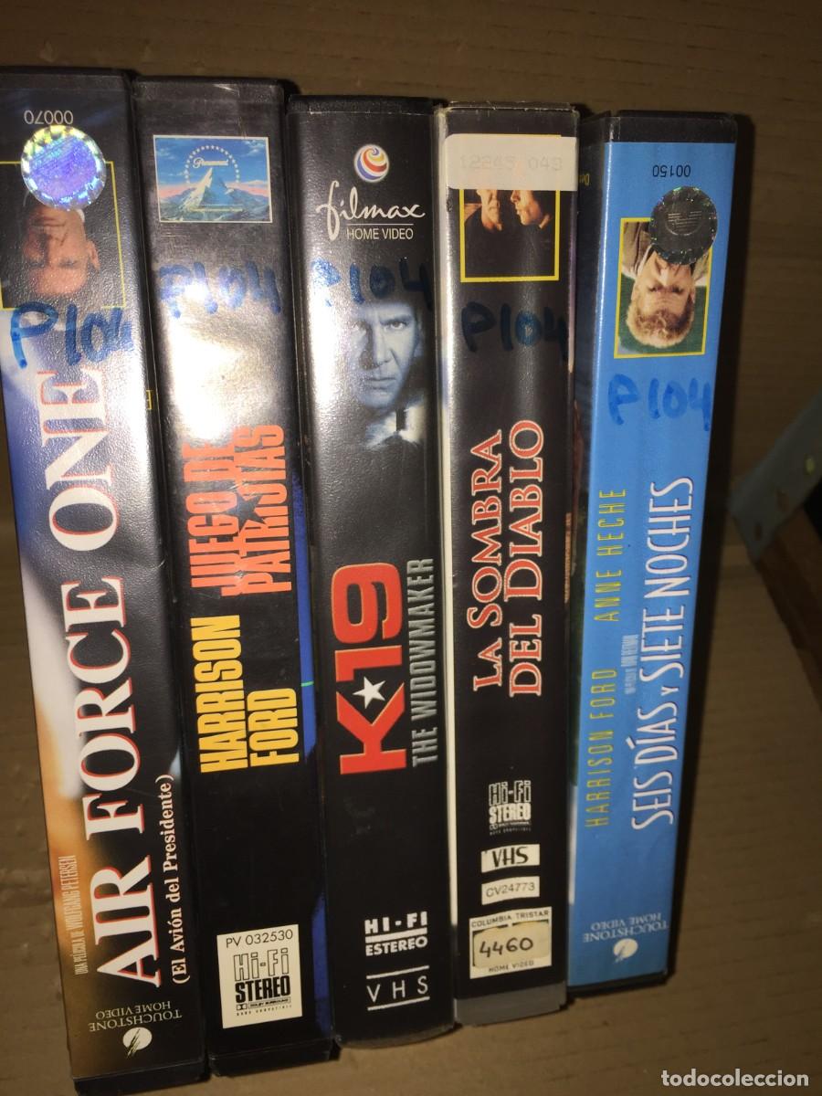 Cine: Vhs pack n&ordm; 104 Air force one - Juego de patriotas - K19 The windowmaket - La sombra del diablo - S