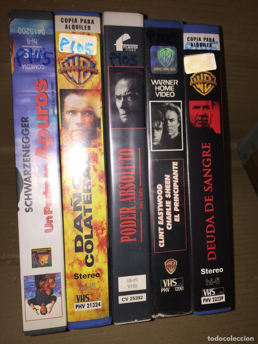 Cine: Vhs pack n&ordm; 105 Un padre en apuros - Da&ntilde;o colateral - Poder absoluto - El principiante - Deuda de s