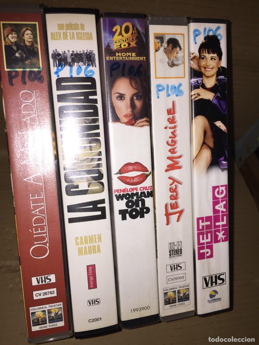 Cine: Vhs pack n&ordm; 106 Quedate a mi lado - La comunidad - Woman on top - Jerry Maguire - Jet lag