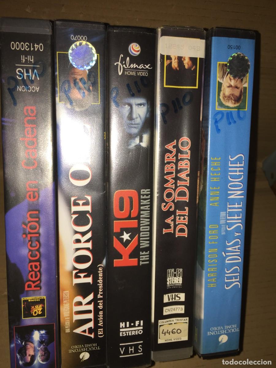 Cine: Vhs pack n&ordm; 110 Reaccion en cadena - Air force one - K19 the windowmaker - La sombra del diablo - Se