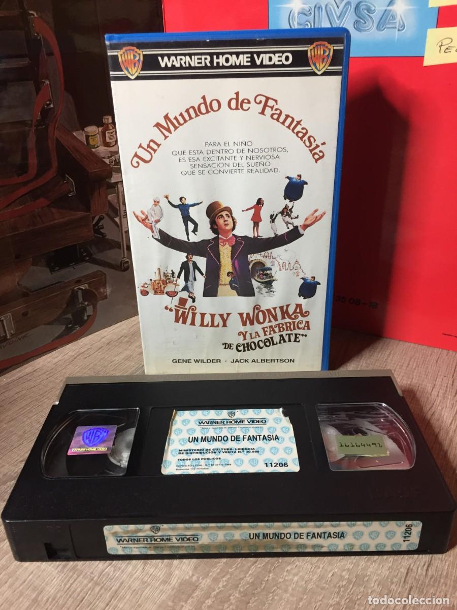 Cine: Vhs Un mundo de fantasia - Willy Wonka y la fabrica de chocolate