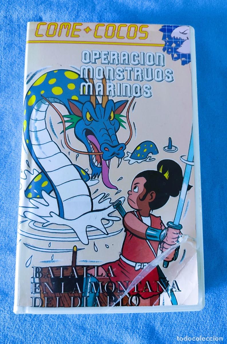 Cine: VHS COME-COCOS OPERACION MONSTRUOS MARINOS Y BATALLA EN LA MONTA&Ntilde;A DEL DIABLO