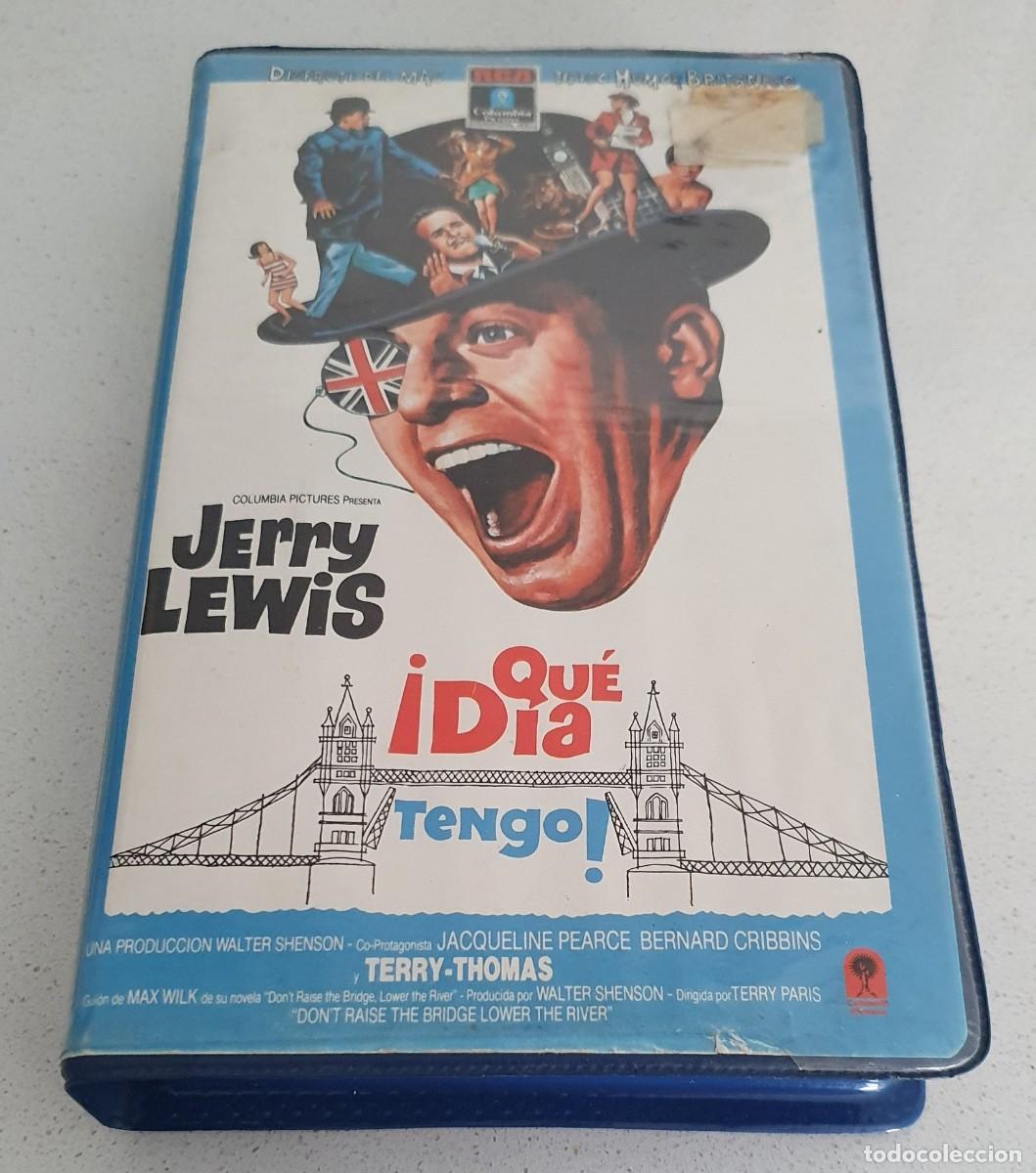 Cine: Pel&iacute;cula Vhs. Que D&iacute;a Tengo. Jerry Lewis. Rca Columbia 1988. Videoclub alquiler.