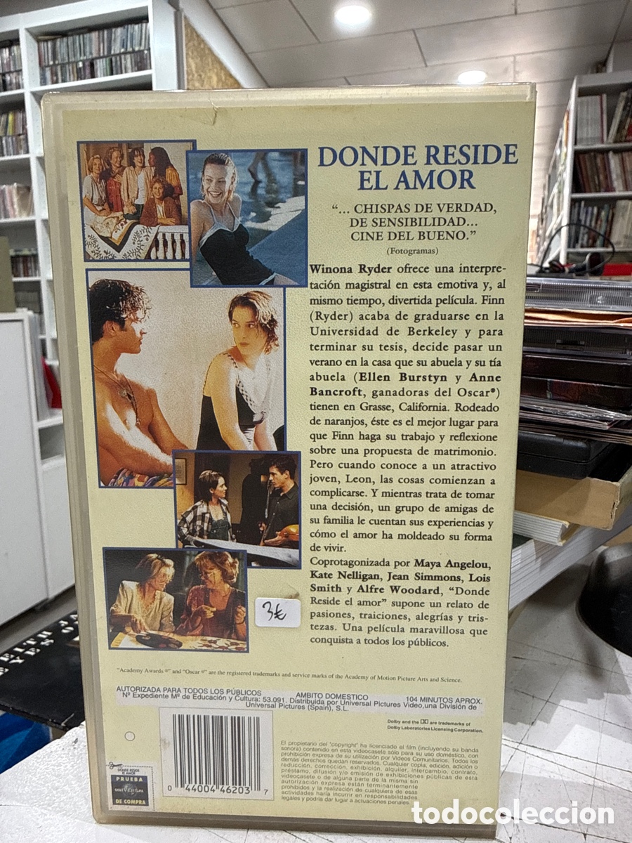 Cine: Donde reside el amor (VHS) - Foto 2