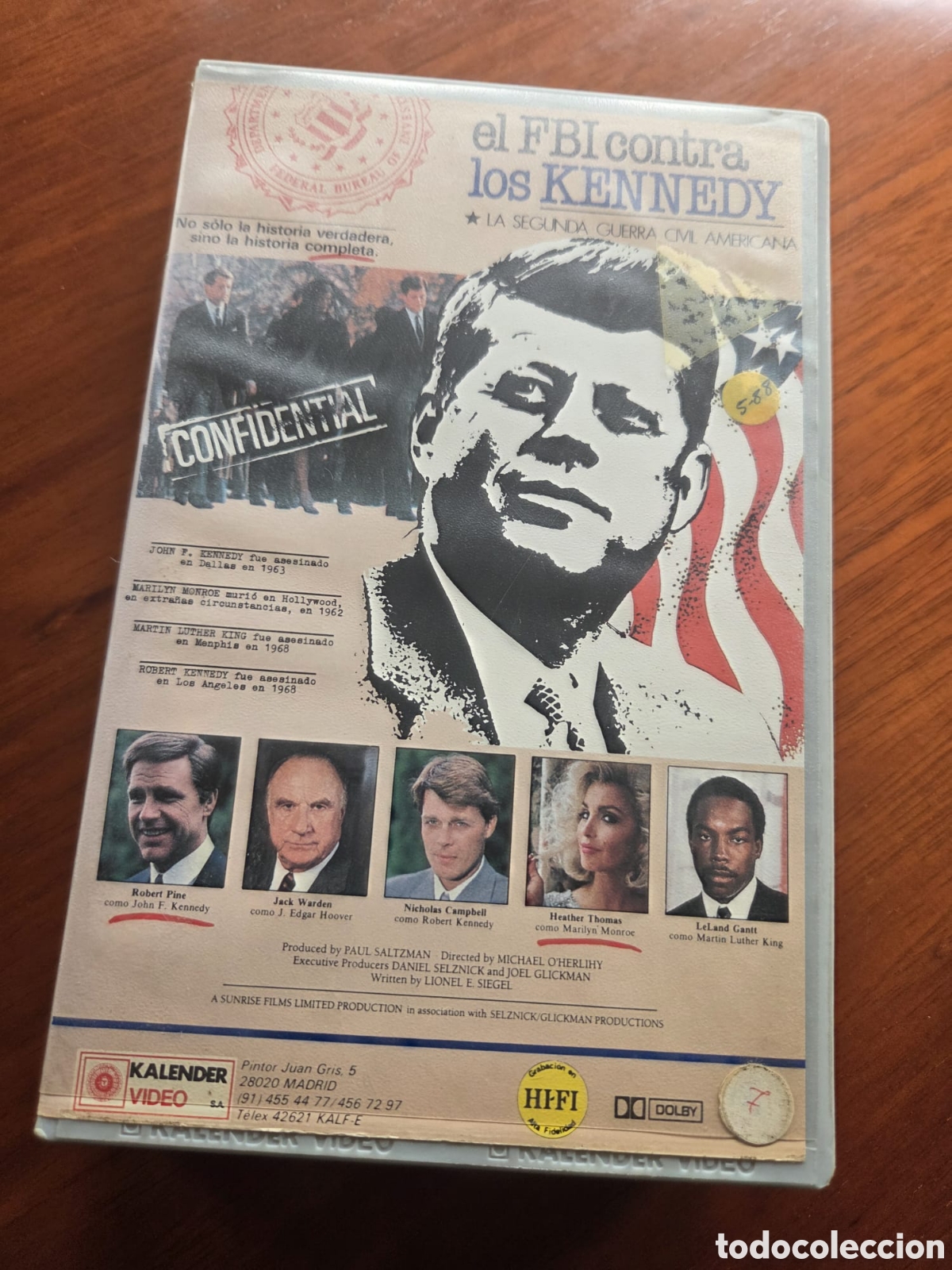 Cine: The FBI and the Kennedys VHS Original &ndash; &ldquo;El FBI contra los Kennedy&rdquo; &ndash; Cine Pol&iacute;tico / Hist&oacute;rico &ndash; Ed