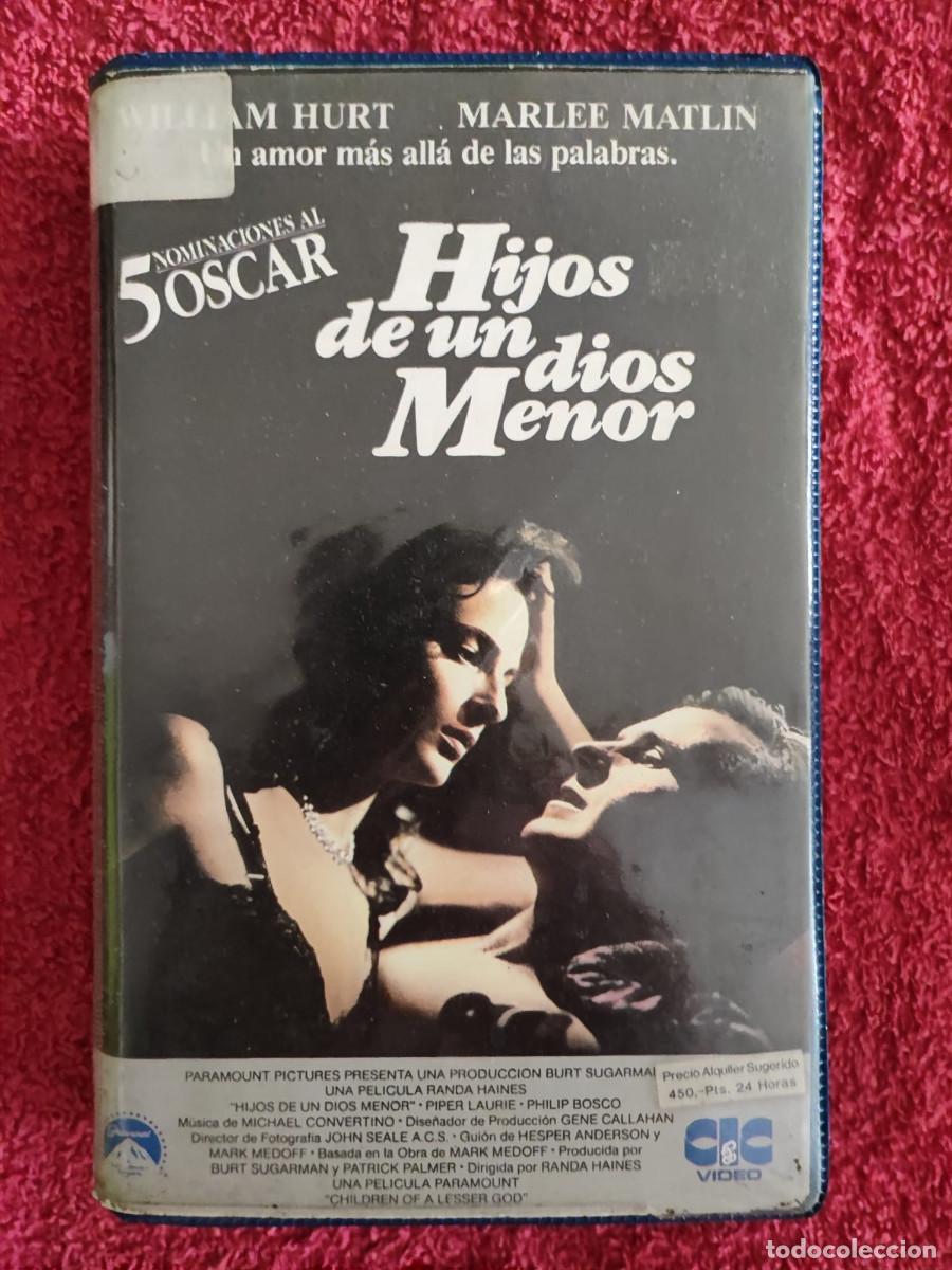 Cine: HIJOS DE UN DIOS MENOR (1986) VHS 1&ordf; EDICI&Oacute;N DRAMA ROMANCE WILLIAM HURT PIPER LAURIE