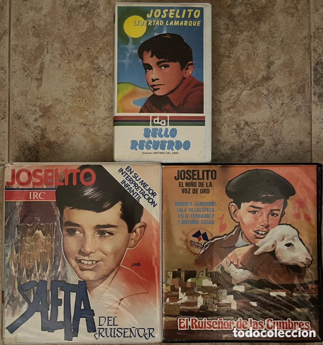 Cine: LOTE 3 VHS JOSELITO - PELICULA ESTUCHE GRANDE - BELLO RECUERDO