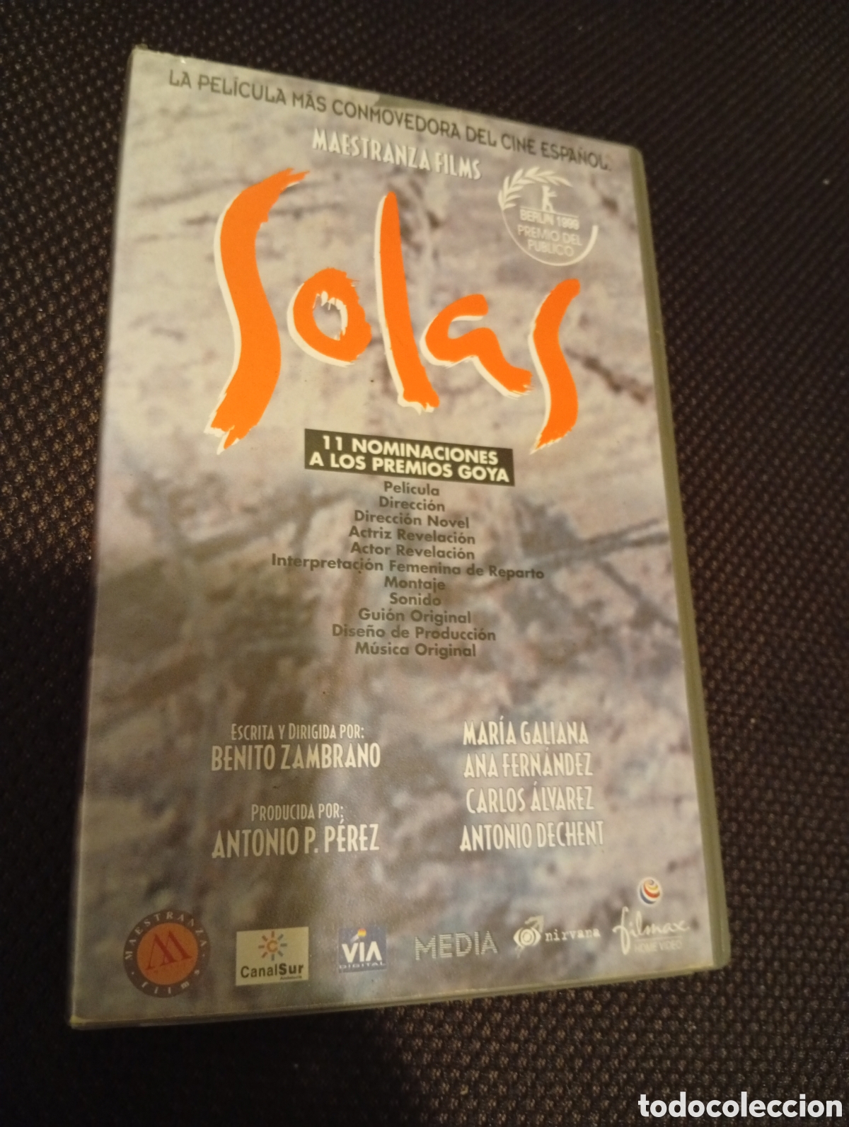 Cine: Solas vhs pel&iacute;cula vhs