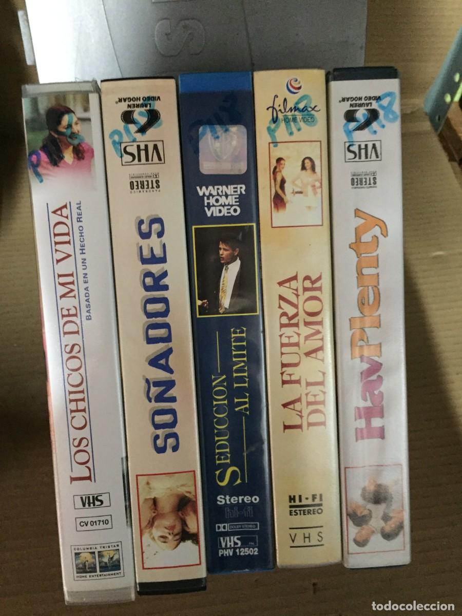 Cine: Vhs pack n&ordm; 118 Los chicos de mi vida - So&ntilde;adores - Seduccion al limite - La fuerza del amor - Havpl