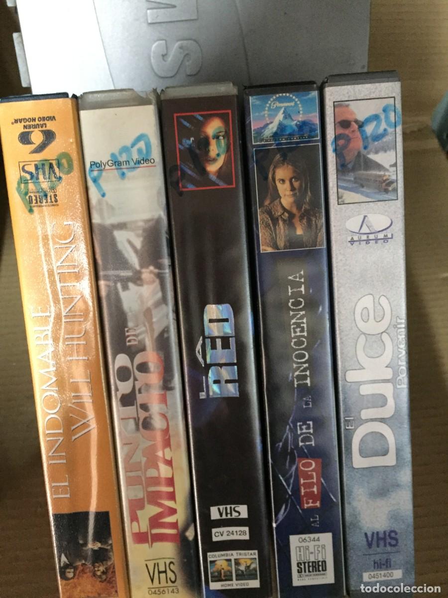 Cine: Vhs pack n&ordm; 120 El indomable will hunting - Punto de impacto - La red - Al filo de la inocencia - El