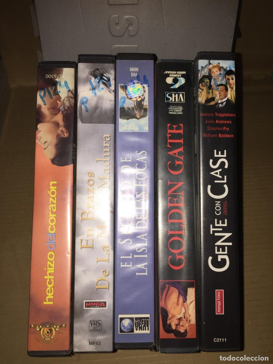 Cine: Vhs pack n&ordm; 124 Hechizo del corazon -En brazos de la mujer madura - Golden gate - Gente con clase -