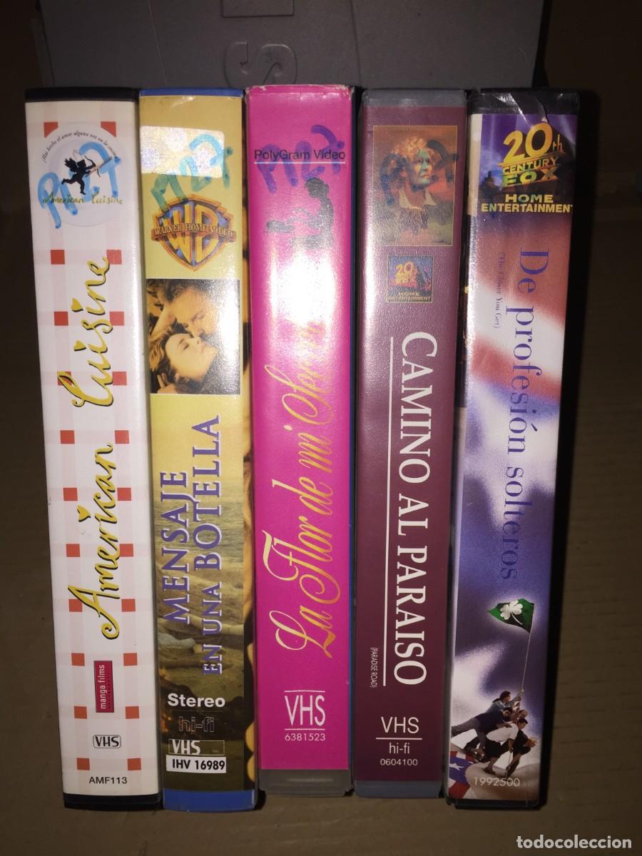 Cine: Vhs pack n&ordm; 127 American cuisine - Mensaje en una botella - La flor de mi secreto - Camino al parais
