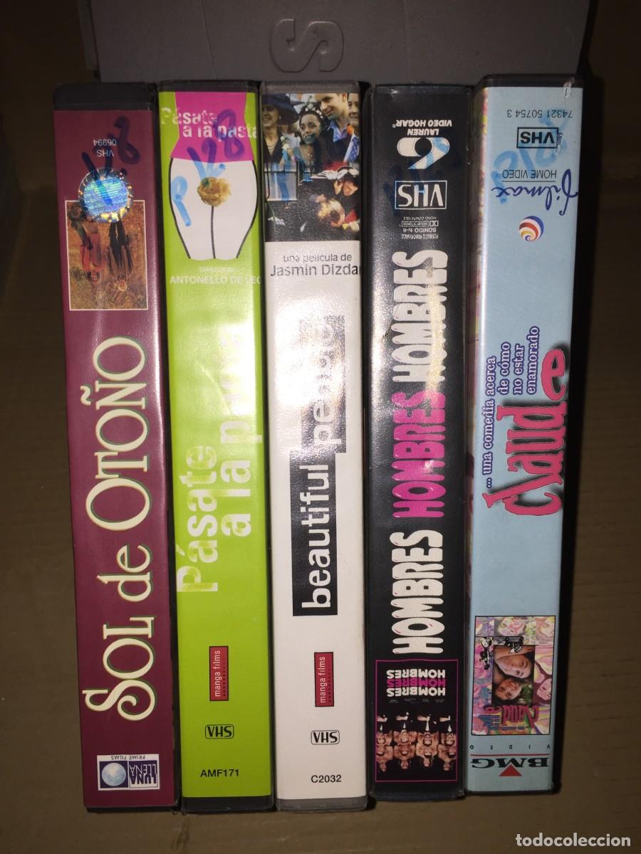 Cine: Vhs pack n&ordm; 128 Sol de oto&ntilde;o - Pasate a la pasta - Beautiful people - Hombres hombres hombres - Clau