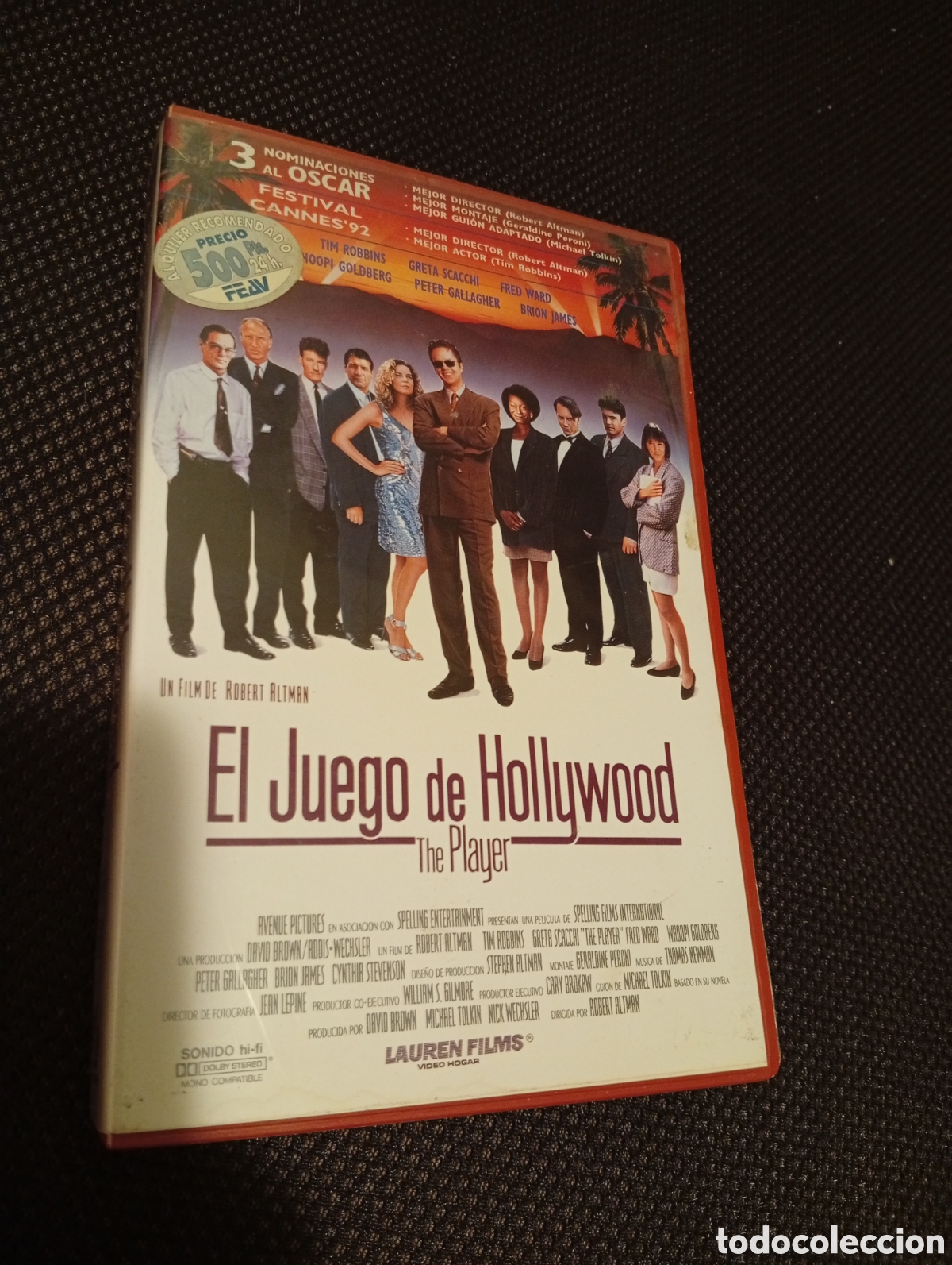 Cine: El juego de Hollywood vhs