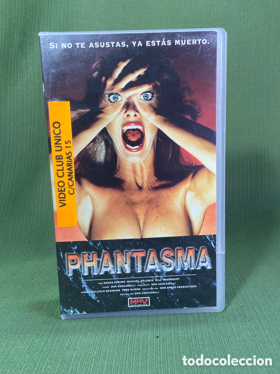 Cine: PHANTASMA, pel&iacute;cula en VHS. Manga home video. 1978.