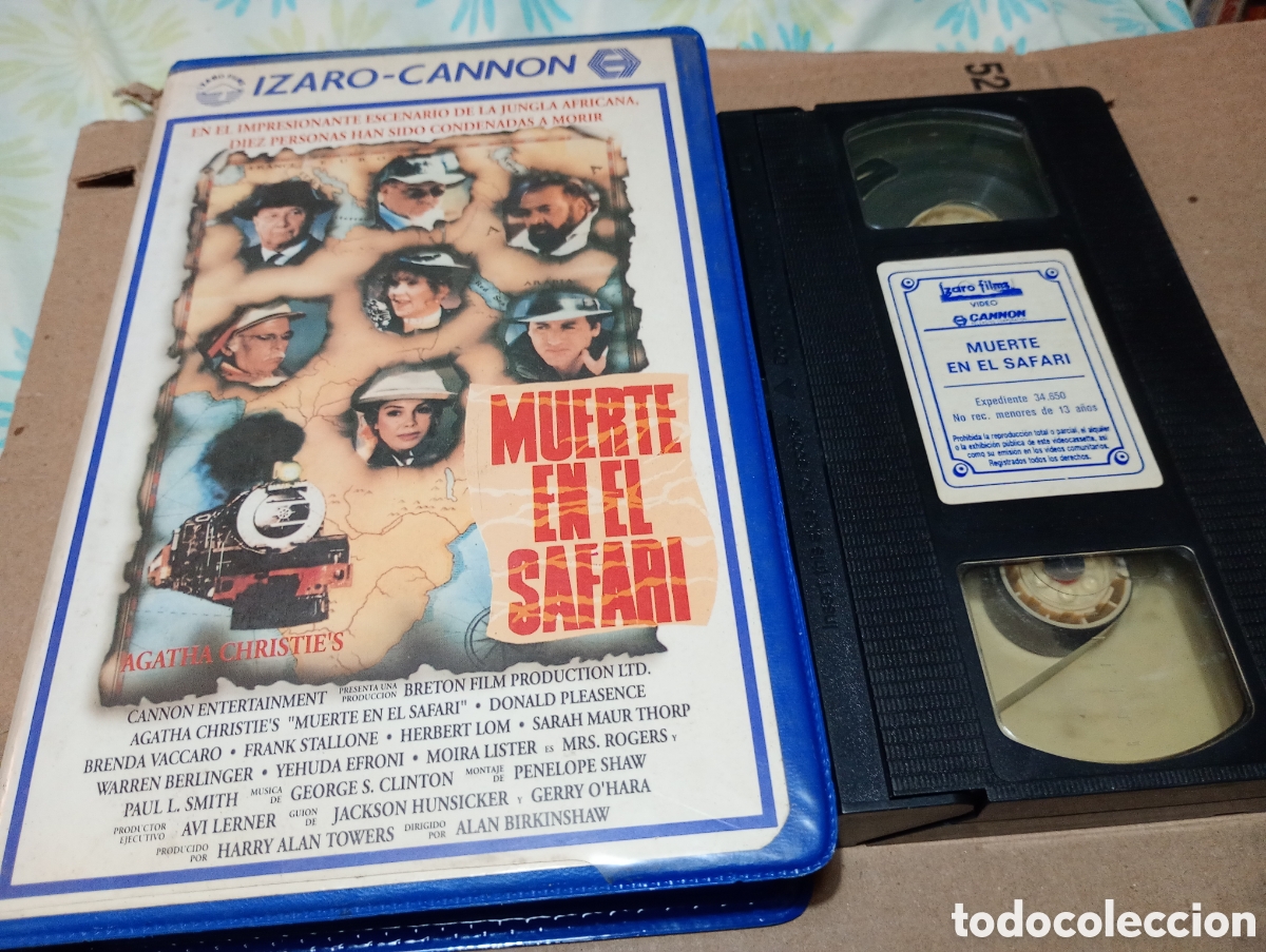 Cine: Muerte en el safari vhs Cannon