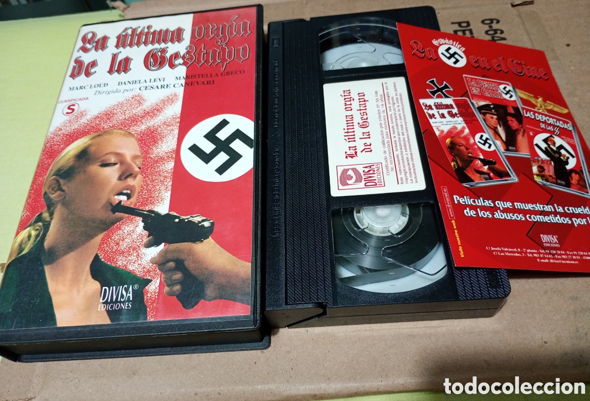 Cine: La &uacute;ltima orgia de la gestapo vhs