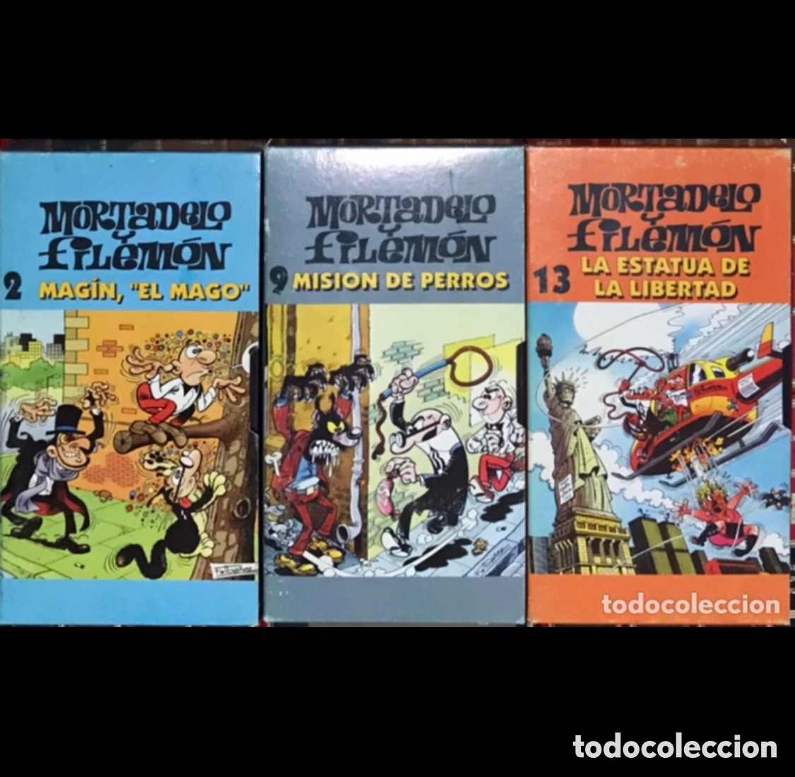 Cine: LOTE 3 VHS MORTADELO Y FILEMON - DIBUJOS ANIMADOS IBA&Ntilde;EZ