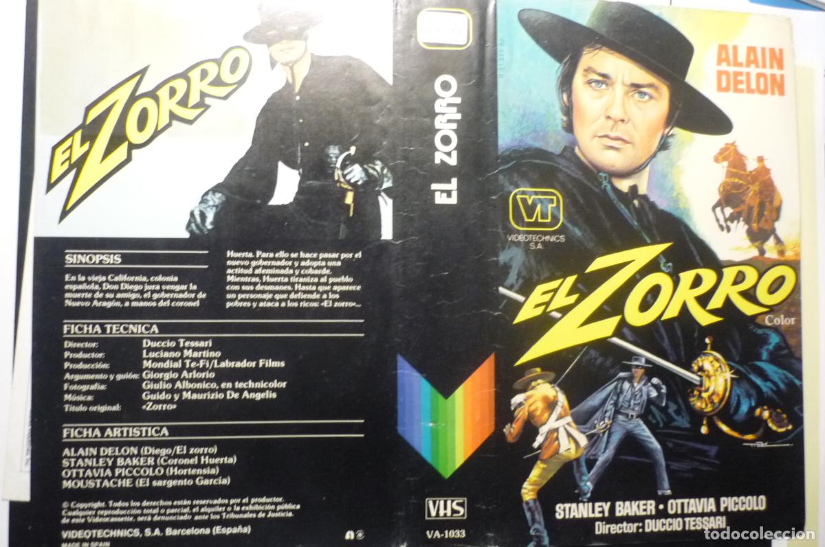 Cine: caratula video el zorro alain delon