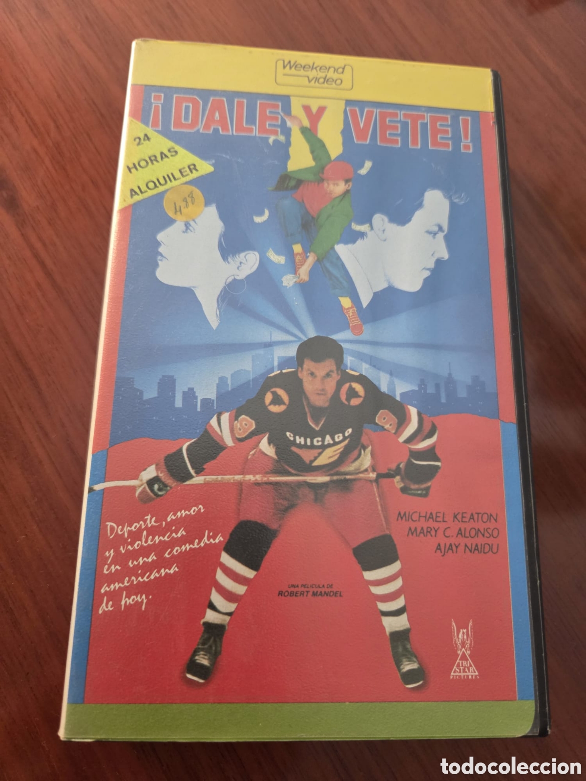 Cine: VHS &iexcl;DALE Y VETE! (Michael Keaton) &ndash; Pel&iacute;cula original en espa&ntilde;ol &ndash; Videoclub vintage &ndash; Coleccionist