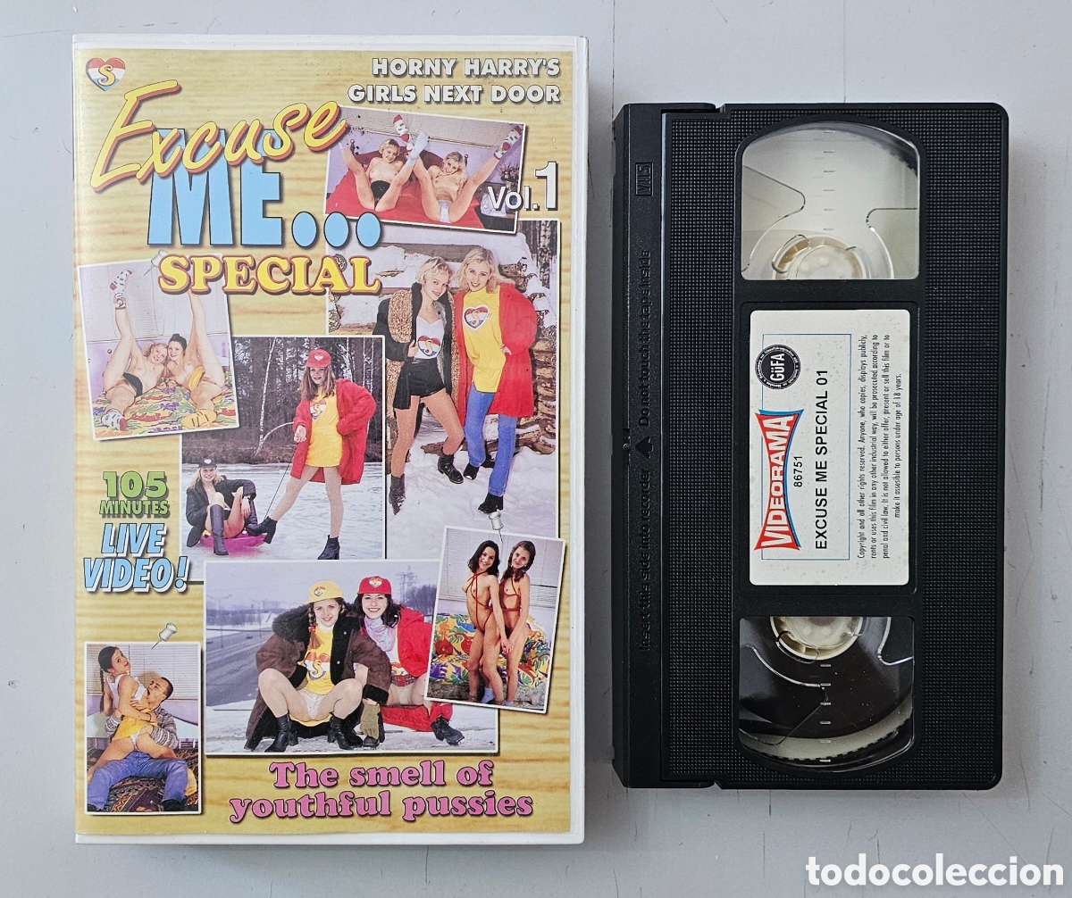 Cine: VHS EXCUSE ME SPECIAL VOL.1 Edicion holandesa caja grande de lujo SEX EROTICA X