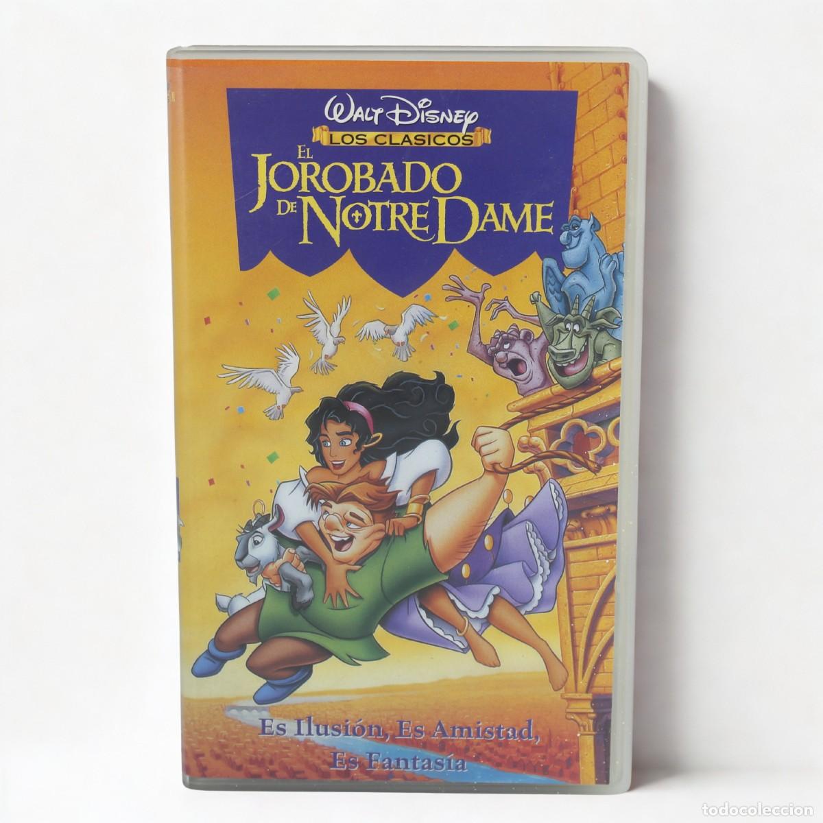 Cine: VHS El Jorobado de Notre Dame Walt Disney Cl&aacute;sico Animaci&oacute;n PAL Espa&ntilde;ol Vintage