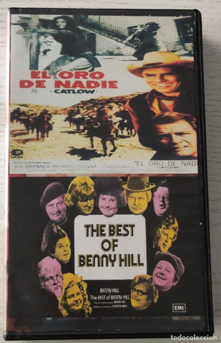 Cine: GRABACI&Oacute;N CASERA EN VHS: CATLOW (EL ORO DE NADIE) / LO MEJOR DE BENNY HILL / ANUNCIOS PUBLICITARIOS