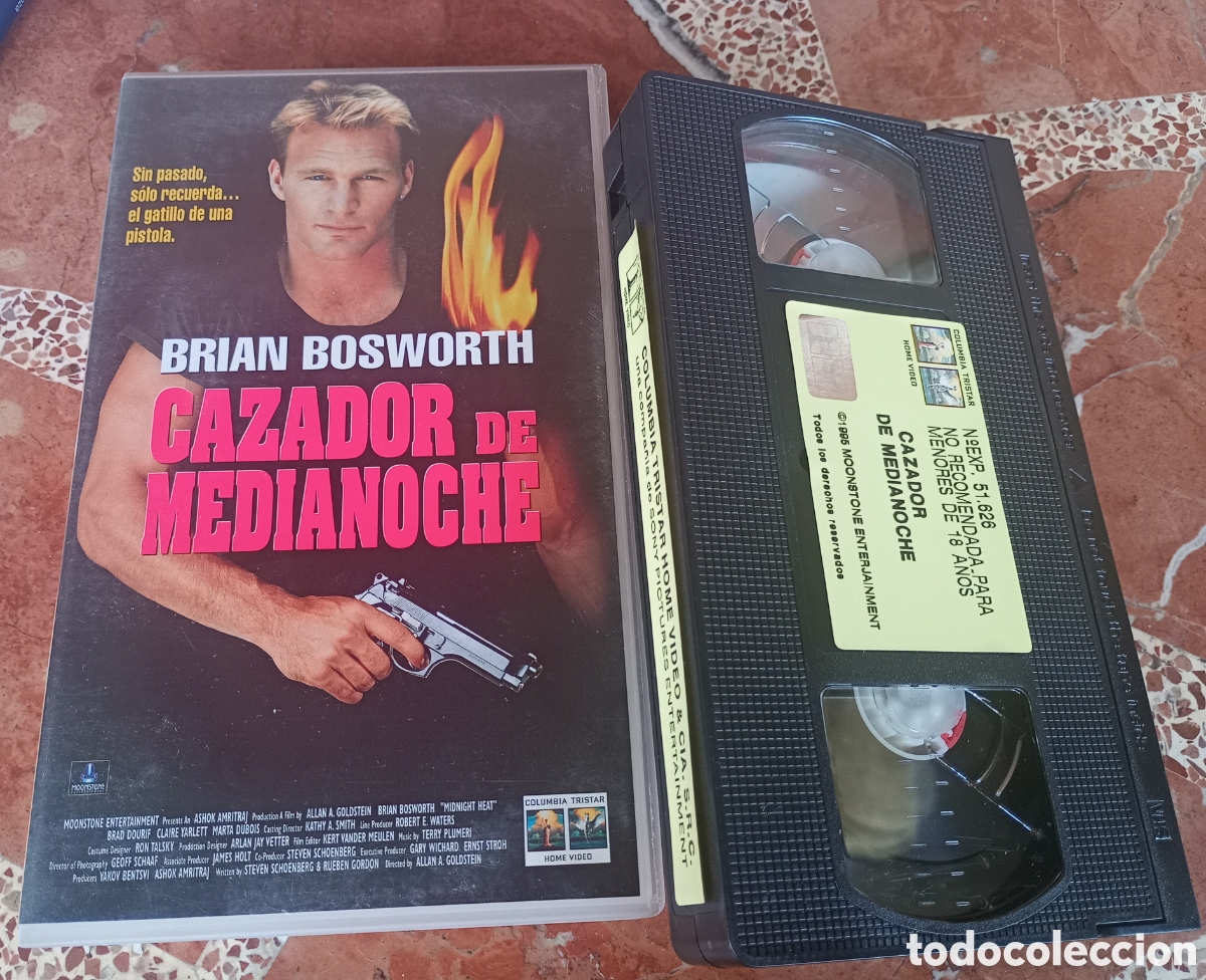 Cine: Cazador de medianoche vhs Brian Bosworth