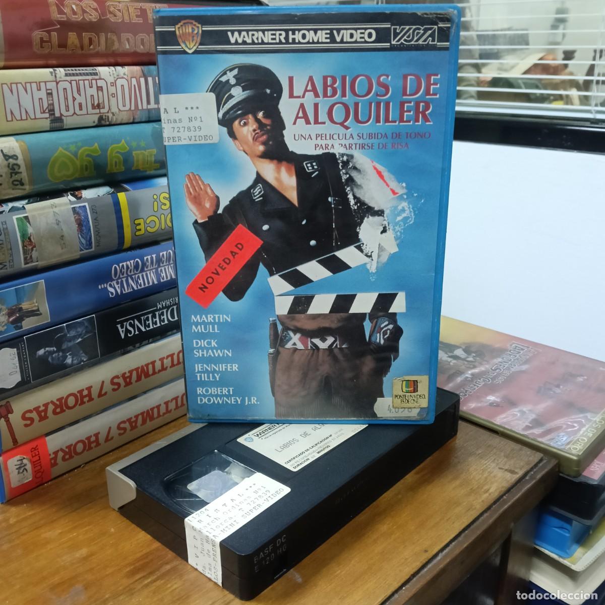 Cine: LABIOS DE ALQUILER - ROBERT DOWNEY -MARTIN MULL, DICK SHAWN, JENNIFER TILLY, ROBERT DOWNEY JR WARNER
