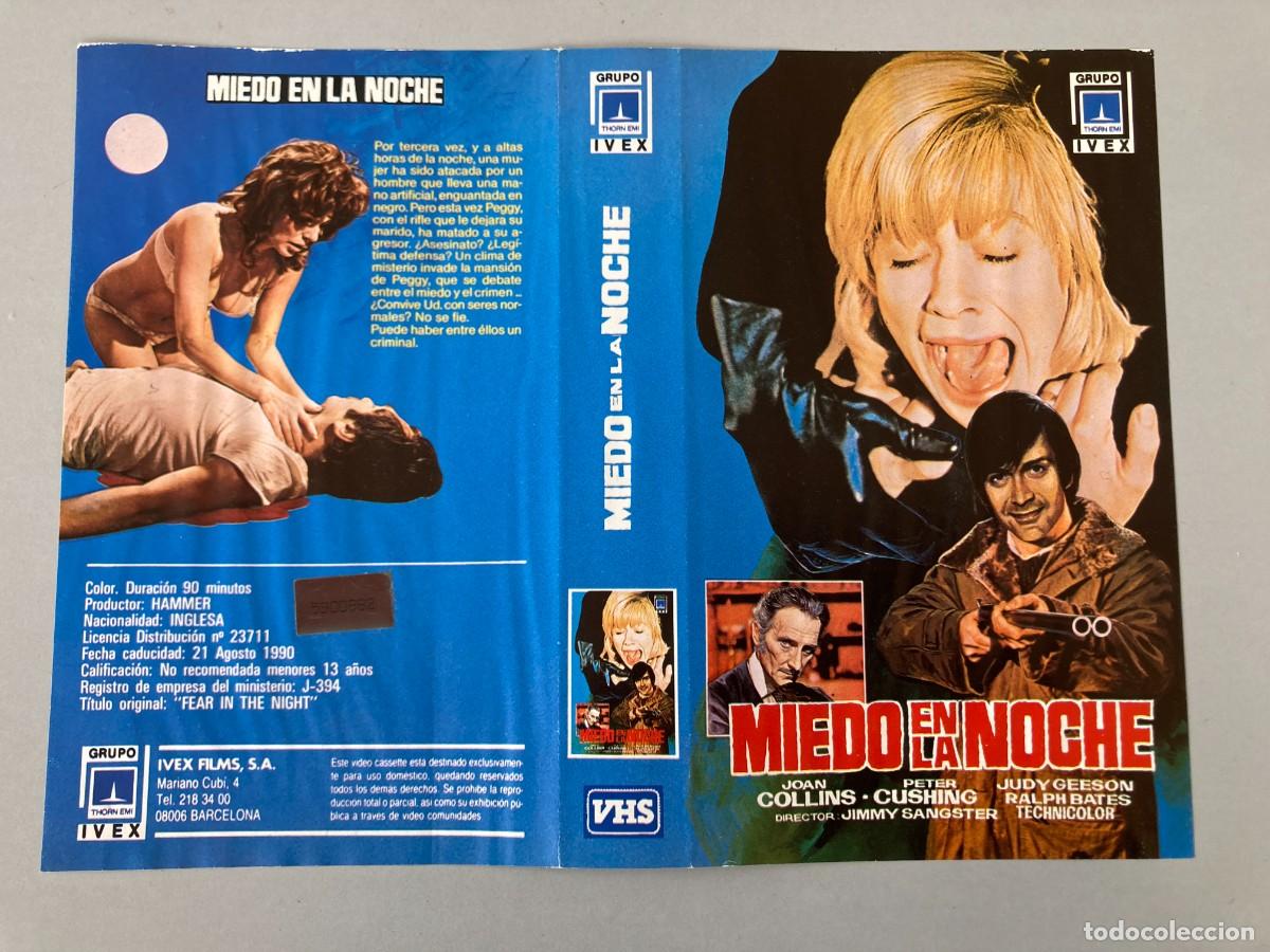Cine: Car&aacute;tula video original MIEDO EN LA NOCHE