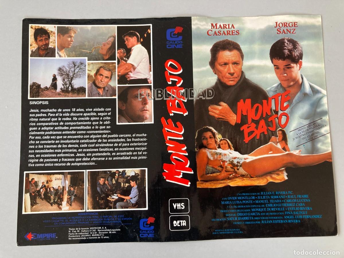 Cine: Car&aacute;tula video original MONTE BAJO
