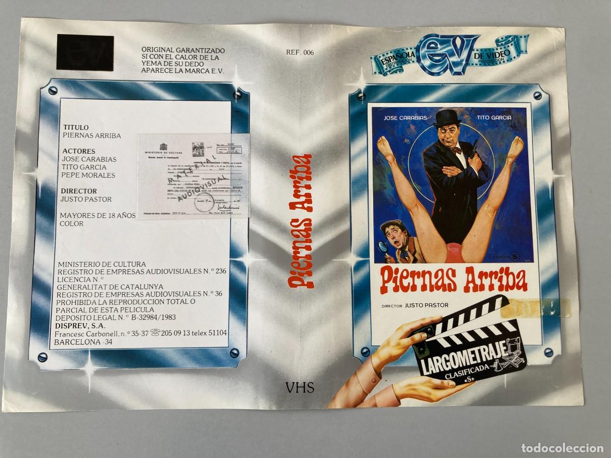 Cine: Car&aacute;tula video original PIERNAS ARRIBA