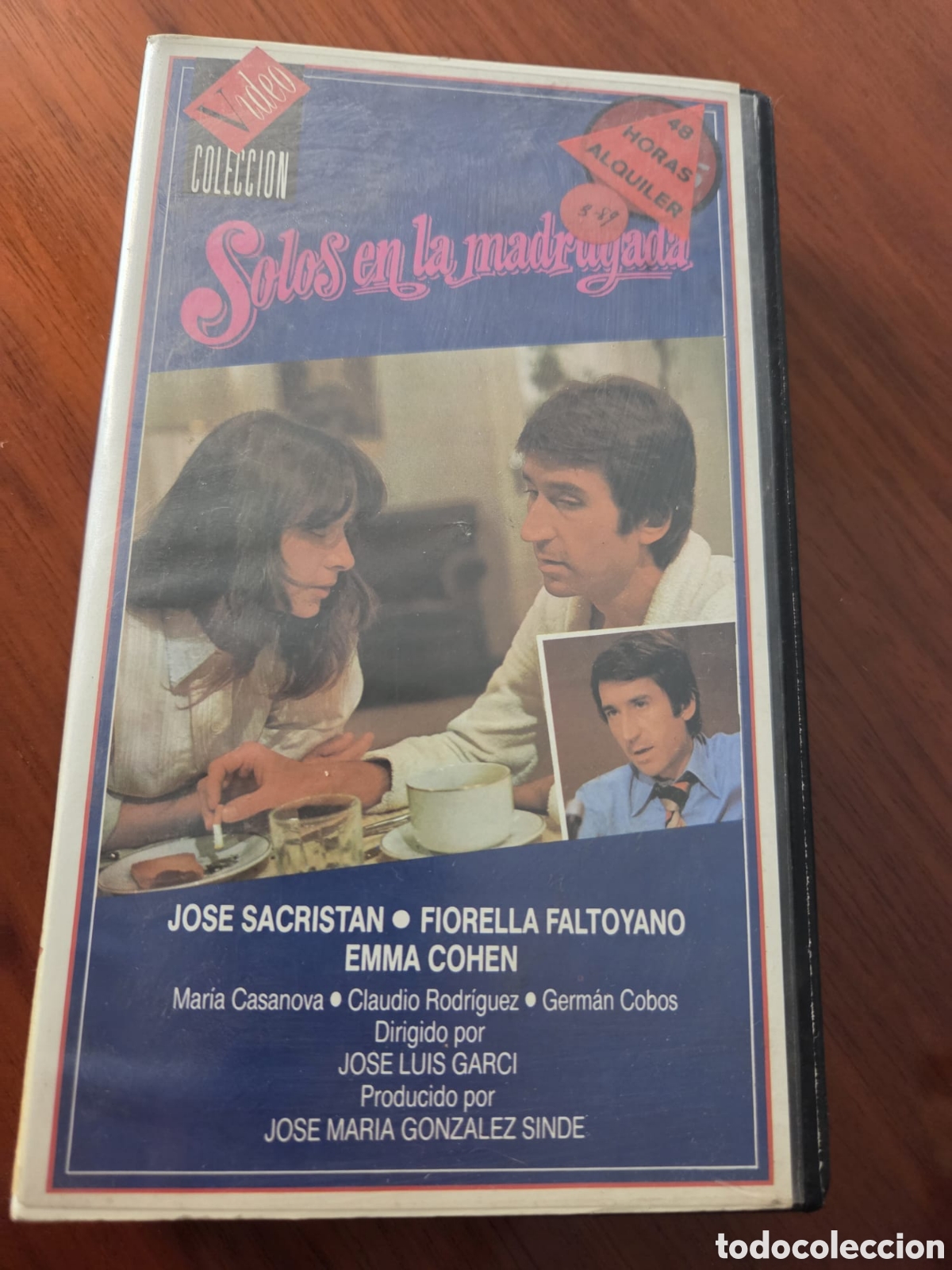 Cine: VHS &ldquo;Solos en la madrugada&rdquo; (1978) &ndash; Jos&eacute; Sacrist&aacute;n &ndash; Jos&eacute; Luis Garci &ndash; Edici&oacute;n Video Colecci&oacute;n Vint