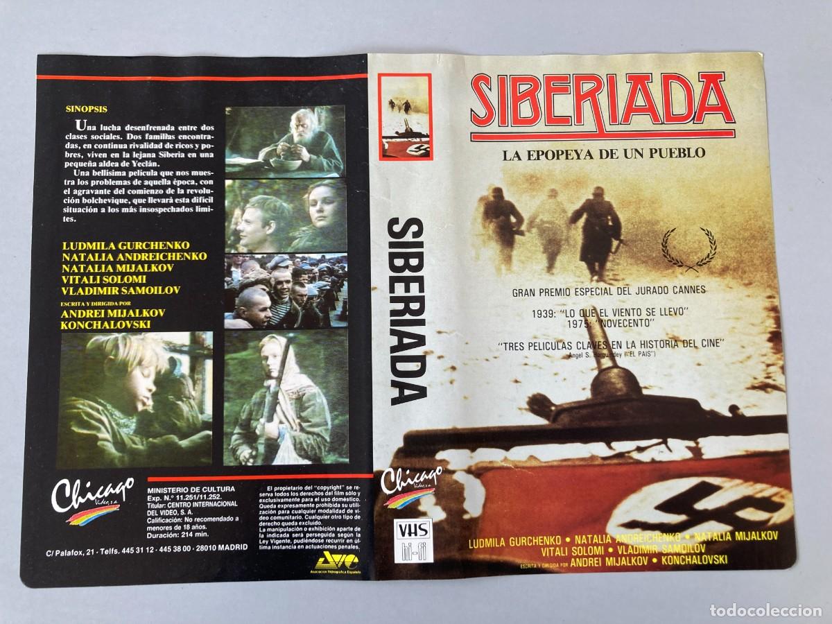 Cine: Car&aacute;tula video original SIBERIADA