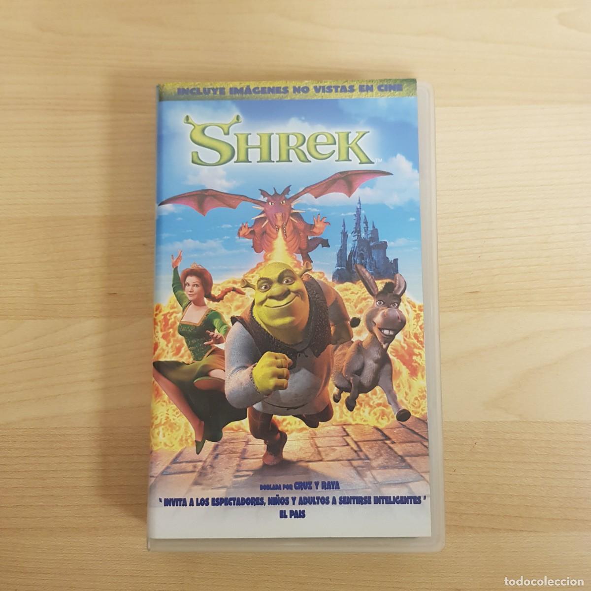 Cine: Shrek VHS Dreamworks PicturesHarry Gregson Williams John Powell William Steig
