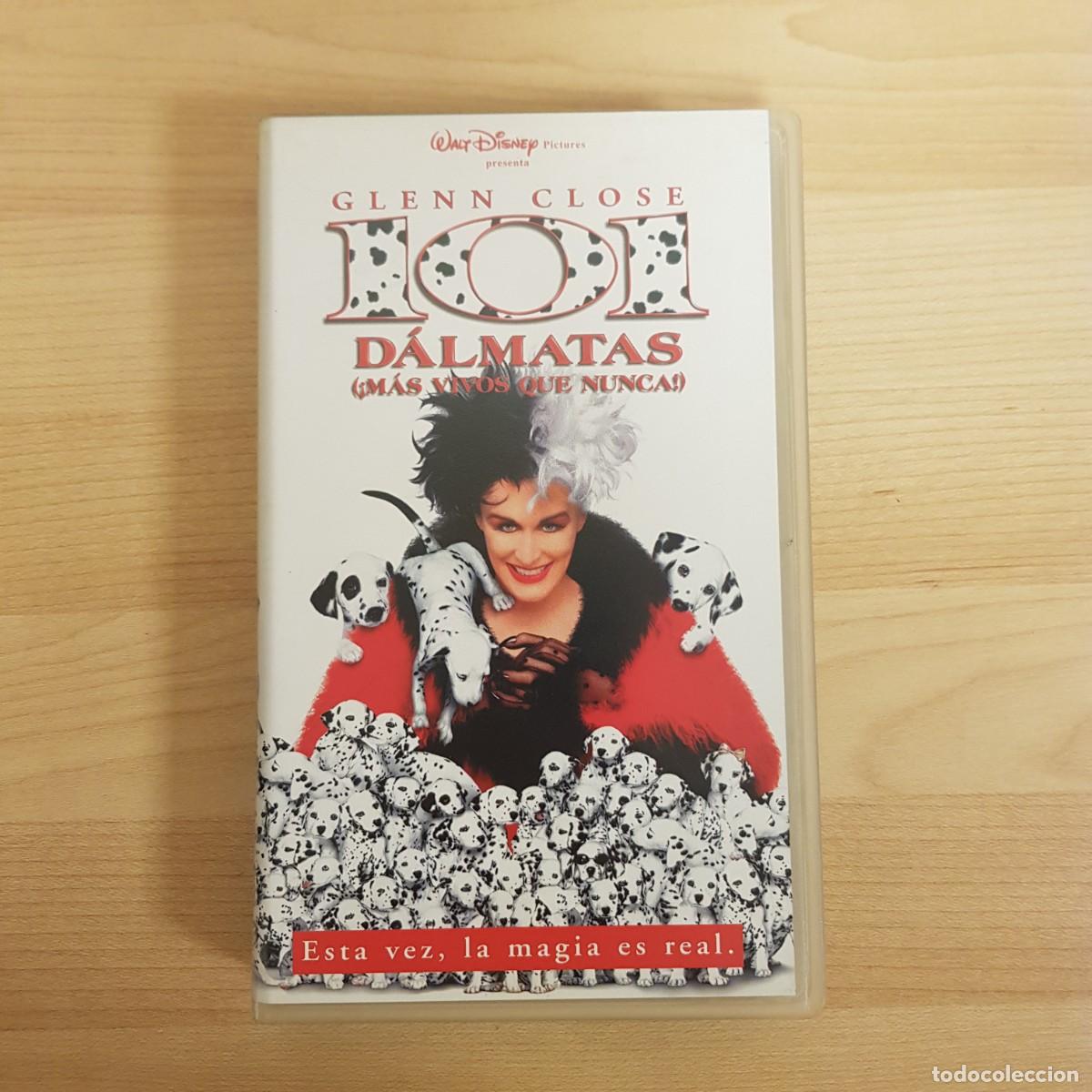 Cine: 101 Dalmatas Mas Vivos que Nunca VHS Glenn Close Jeff Daniels Walt Disney