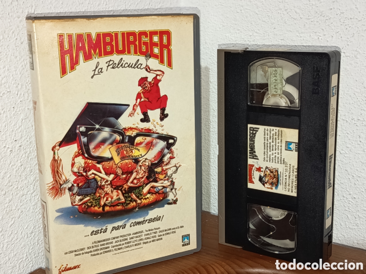Cine: Hamburger la pel&iacute;cula. Pel&iacute;cula VHS