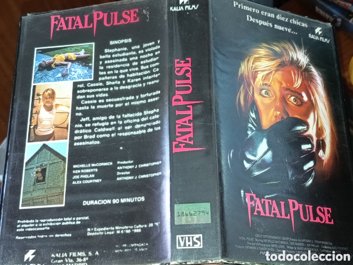 Cine: Fatal pulse. Pel&iacute;cula VHS - Foto 2