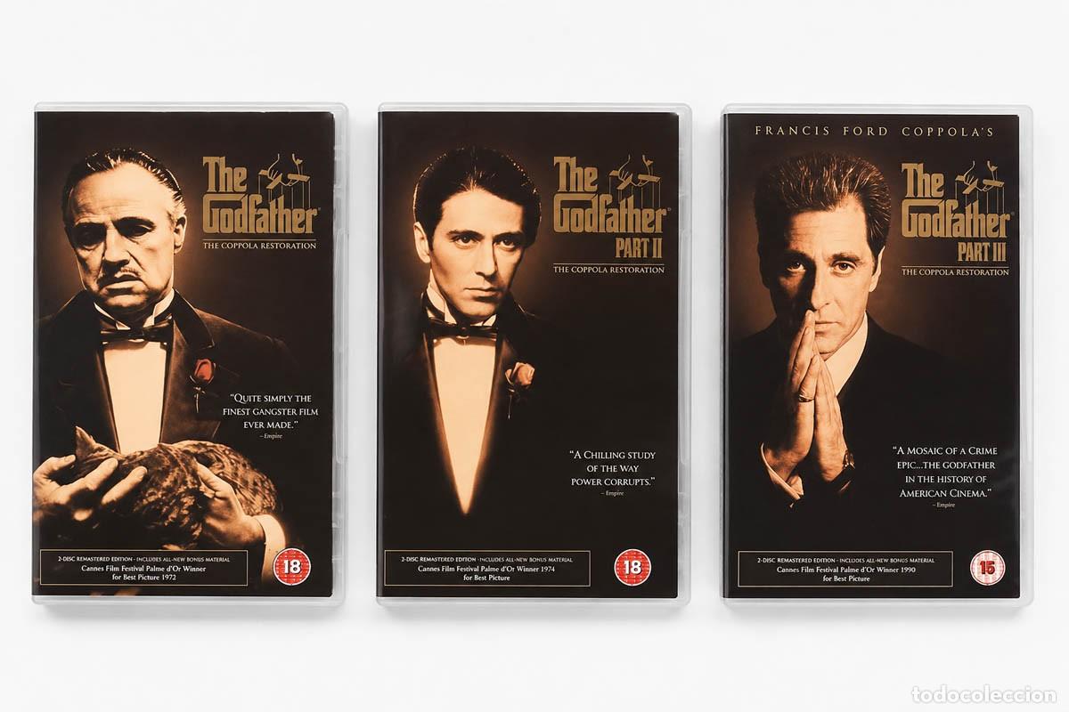 Cine: 3 VHS colecci&oacute;n The Godfather I, II, III, ver fotos